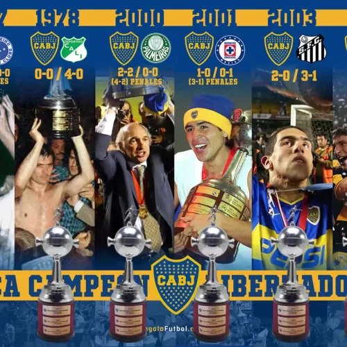 BOCA 6 COPAS LIBERTADORES